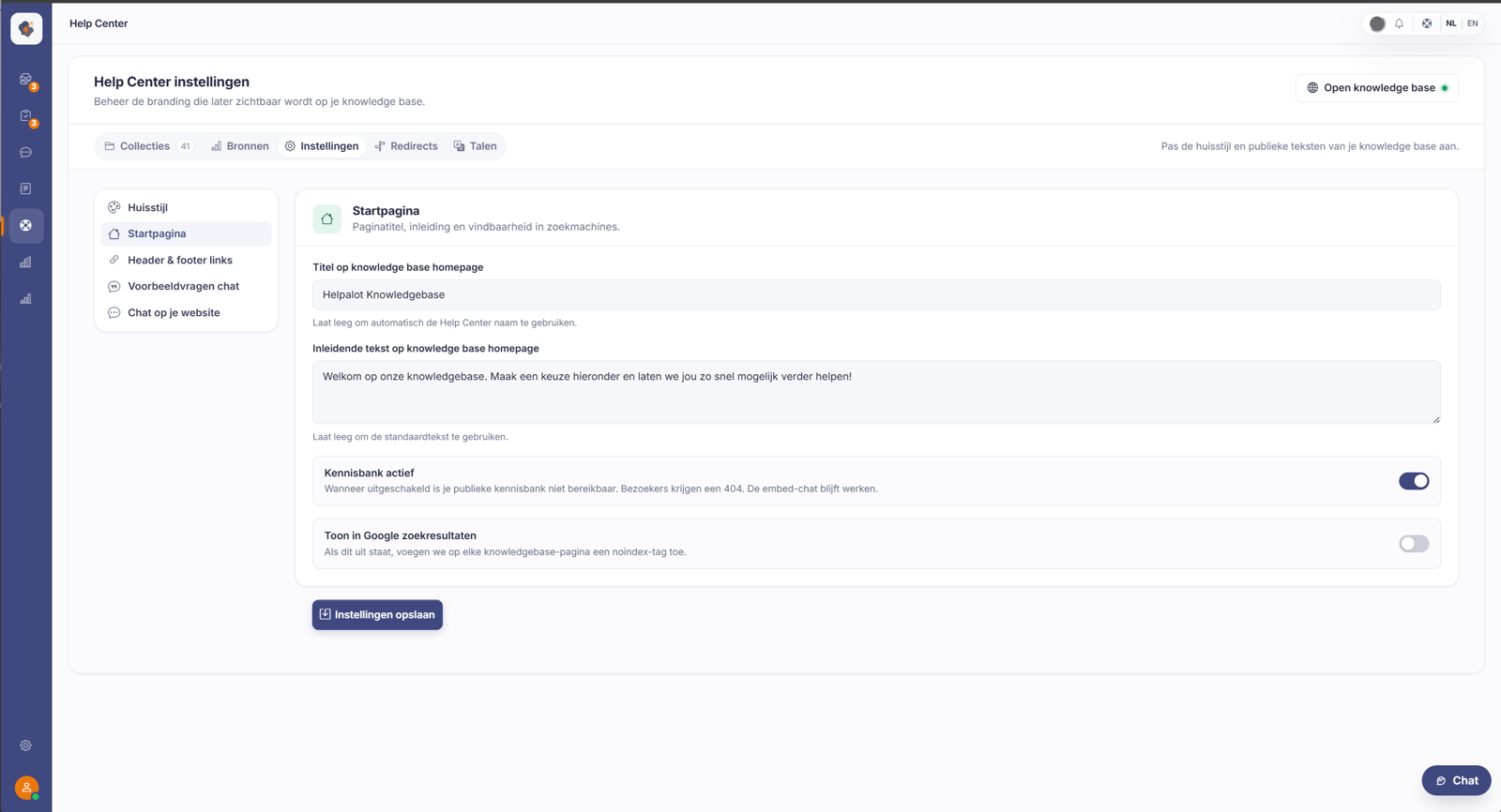 Je startpagina beheren